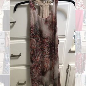 Lavender Brown Silk Dress